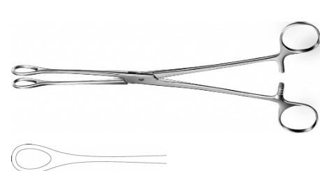 КОРНЦАНГ ФОРЕСТЕР ДЛЯ ТАМПОНІВ/ТКАНИН, ОВАЛЬНИЙ, ПРЯМИЙ, 245 ММ